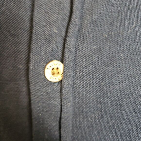 Tailor Vintage Men's Shirt Lg Long Sleeve Navy stretch knit - Picture 6 of 10